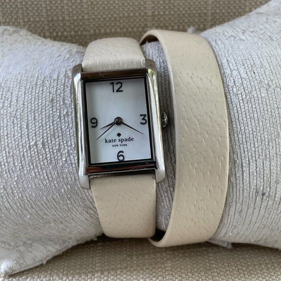 kate spade Accessories - Kate Spade New York Women Wristwatch Leather Double Wrap Band Analog Watch